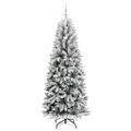 vidaXL Umelý vianočný stromček Biela 240 cm PVC a plast a oceľ a PE
