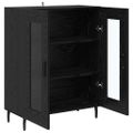 vidaXL Servírovacia skriňa Čierny dub 69,5 x 34 x 90 cm