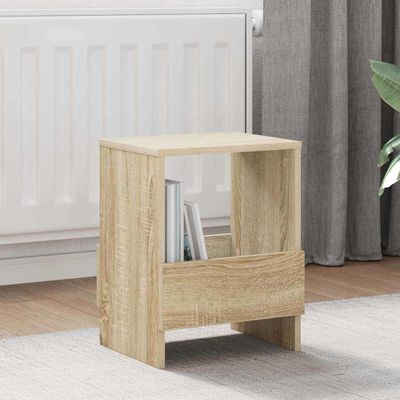 vidaXL Regál na časopisy 2 pcs Sonoma dub 35 x 30 x 45 cm