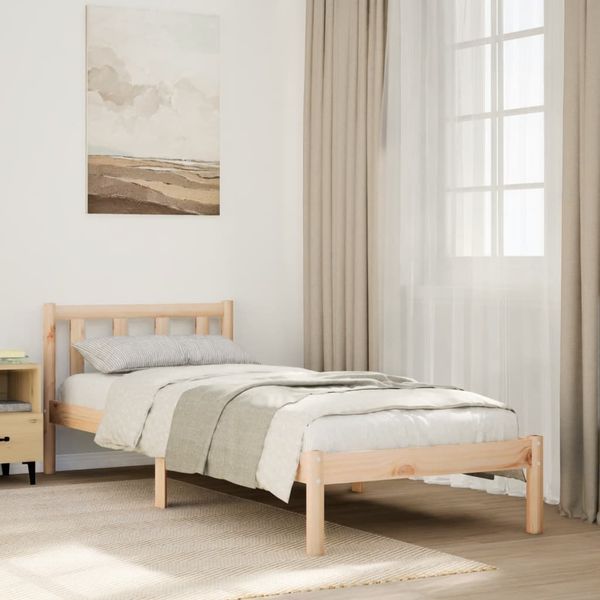 vidaXL Extra dlhá posteľ bez matraca 100x210 cm masívna borovica