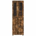 vidaXL Highboard FLORIN 60 x 35 x 182 cm Dymová dub Kompozitné drevo