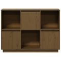 vidaXL Komoda medovo-hnedá 110,5x35x80 cm masívne borovicové drevo