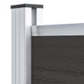 vidaXL Plotový panel WPC 95x186 cm čierny