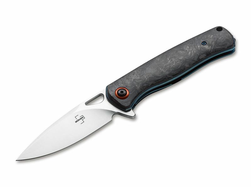 Böker Plus 01BO319 NEBULA vreckový nôž 9,2 cm, čierna, uhlíkové vlákna