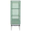 vidaXL Záhon s krytom na skleník ratanový vzhľad 120x40x140 cm