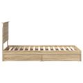 vidaXL Úložná posteľ Sonoma dub 90 x 190 cm Kompozitné drevo