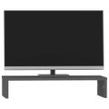vidaXL Stojan na monitor sivý 50x27x10 cm masívna borovica