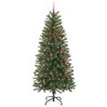 vidaXL Umelý vianočný stromček Zelená 180 cm PE a PVC