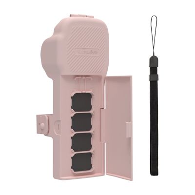Ochranné puzdro Sunnylife s popruhom a šnúrkou pre Osmo Pocket 3 (ružové)