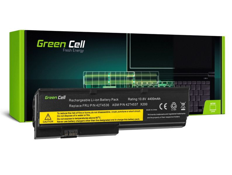 Green Cell LE16 Batéria pre Lenovo ThinkPad X200 X201 X200s X201i / 11,1V 4400mAh