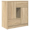 vidaXL Komoda so zásuvkami a dvierkami, dub sonoma 70,5x34x74,5 cm