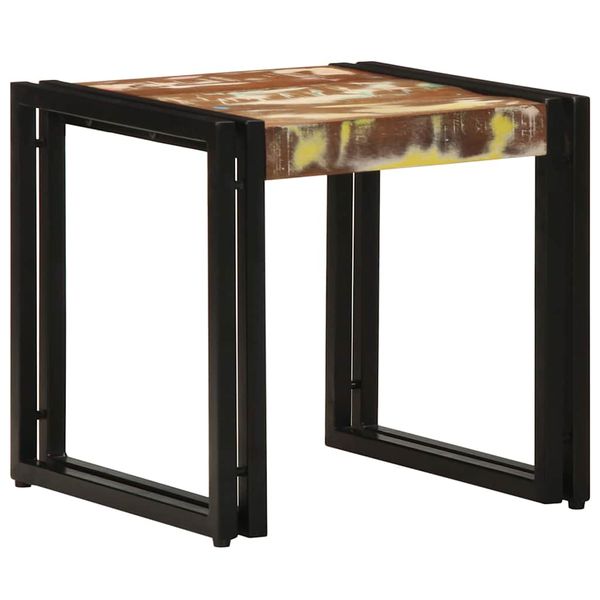 vidaXL Konferenčný stolík 40 x 40 x 38 cm Masívne obnovené drevo