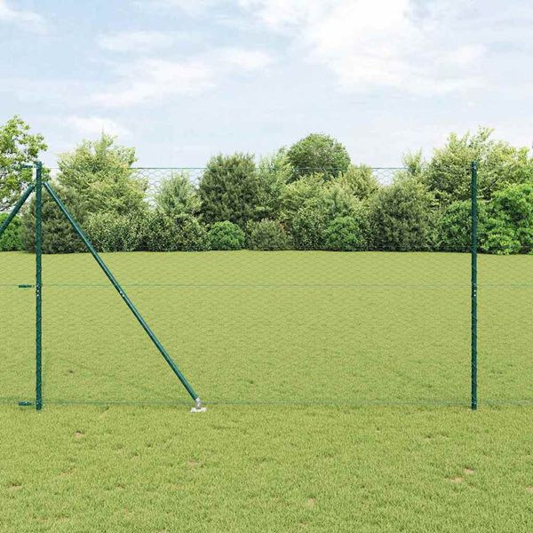 vidaXL Exteriérový hexagonálny plot s prístupovým stĺpikom 25 x 1,6 m