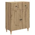 vidaXL Servírovacia skriňa Dub artisan 66 x 34,5 x 90 cm
