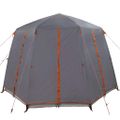 vidaXL Stan pre 3 osoby so strechou Šedá a oranžová 320 x 320 x 203 cm