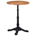 VidaXL Bistro Table Noha Čierna 52x52x72 cm Liatina