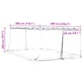 vidaXL Moskytiéra na altánok 220 mesh Biela 6 x 3 x 2 m Polyester