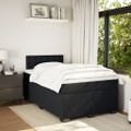 vidaXL Posteľný rám boxspring s matracom čierny 120x200 cm zamat