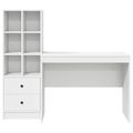 vidaXL Stôl Biela 145.5 x 50 x 127 cm 2 ks