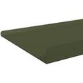 vidaXL Závesná polica 4 ks Olivová zelená 60 x 18 x 2,5 cm Oceľ