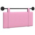 vidaXL Závesné čelo postele Ružová Látka