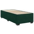 vidaXL Posteľ bez matraca tmavozelený 90x200 cm zamat
