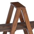vidaXL Skladací regál Hnedá 79.5 x 35 x 112 cm Masívne obnovené drevo
