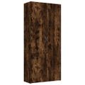 vidaXL Botník dymový dub 80x35,5x180 cm spracované drevo