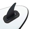 vidaXL Nafukovací Stand up paddleboard s plachtou, čierno biely