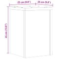 vidaXL Stojany na rastliny 2 ks dub artisan 25x25x35 cm kompoz. drevo