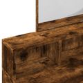 vidaXL Toaletný stolík so zrkadlom dymový dub 80x41x144,5 cm