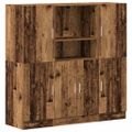 VidaXL 3-dielna súprava kuchynských skriniek Old Wood Engineered Wood