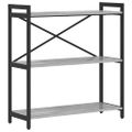 vidaXL Regál na knihy 80 x 30 x 85 cm Kompozitné drevo Sivý dub sonoma