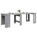 vidaXL Jedálenský stôl 240 x 85 x 75 cm Kompozitné drevo Sivý Sonoma