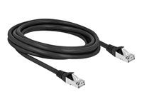 Patch kábel - RJ-45 (M) do RJ-45 (M) - 3 m - 6 mm - S/FTP - CAT 6a - vonkajší - čierna