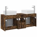 vidaXL Set kabinetov do kúpeľne 3 ks Dymový dub 53 x 35 x 63 cm