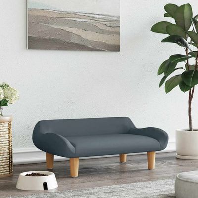 vidaXL Pelech pre psa tmavosivý 70x40x24 cm látka