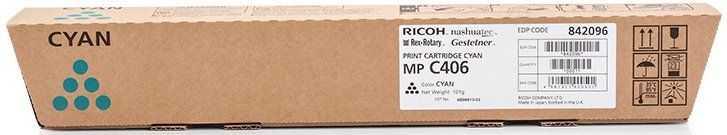 toner RICOH Typ C406 Cyan Aficio MP C306/C307/C406