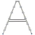 vidaXL 6-stupňový hliníkový obojstranný rebrík 136 cm