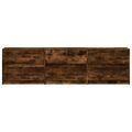 vidaXL TV stolík s LED dymový dub 180x34x50 cm kompozitné drevo