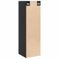 vidaXL Nástenné skrinky 2 ks čierne 30x30x100 cm masívna borovica