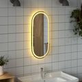 vidaXL Zrkadlo do kúpeľne s LED Priehľadná 80 x 35 cm tvrdené sklo