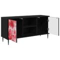 vidaXL TV skrinka AACHEN 102 x 33 x 51 cm Čierny dub Kompozitné drevo