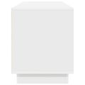 vidaXL TV skrinka s LED svetlami biela 160,5x41x50 cm