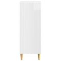 vidaXL Servírovacia skriňa Biela s vysokým leskom 33 x 34,5 x 90 cm