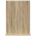 vidaXL Toaletné zrkadlo Sonoma dub 70 x 50 x 18 cm Obdĺžnikový