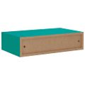 vidaXL Nástenná zásuvková polica modrá 40x23,5x10 cm MDF