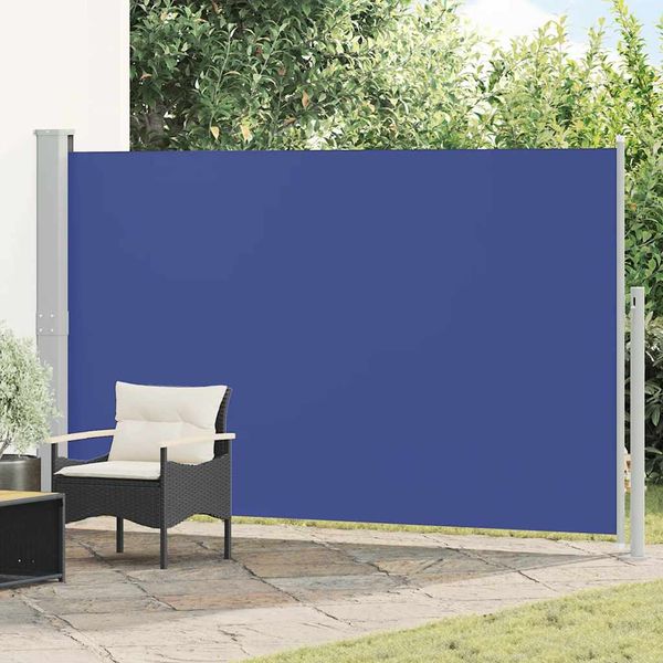 Bočná markíza na terasu/balkón 180x300 cm, modrá