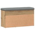 vidaXL Lavička na topánky Artisan Dub 82x32x45,5 cm Konštrukčné drevo