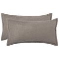 vidaXL Poťah na podložku 2 pcs HOUTEN Svetlosivá 40 x 70 cm Bouclé